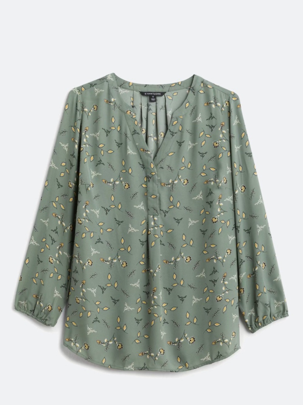 41 Hawthorn Sage Green Floral Blouse